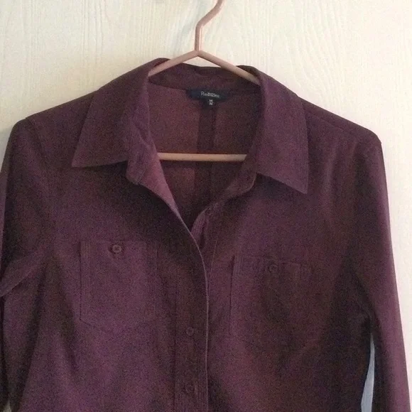 Purple Reitmans Button Down - Picture 2 of 11